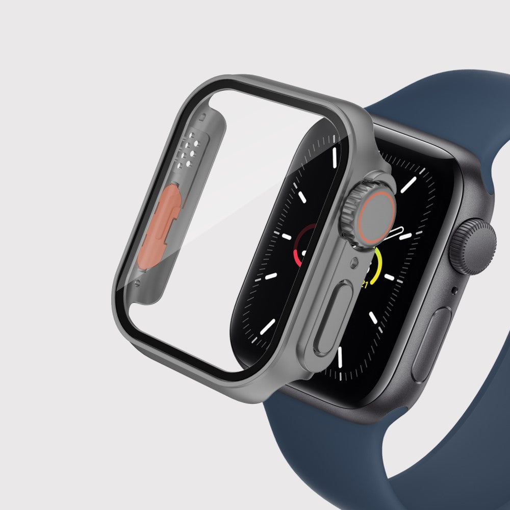 Godt Apple Watch Series 8 (45mm) / Apple Watch Series 7 45mm Cover med Skærmbeskytter i  - Sølv#serie_5