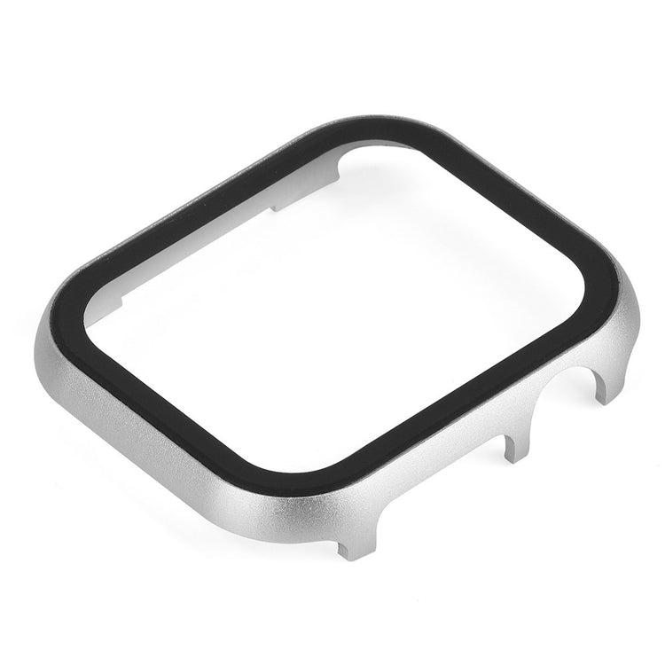 Flot Universal Cover med Skærmbeskytter i Metal og Hærdet Glas passer til Apple Watch Series 8 (45mm) / Apple Watch Series 7 45mm - Sølv#serie_2