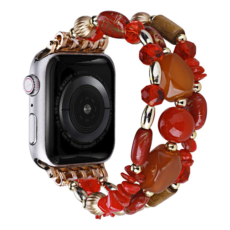 Helt Vildt Flot Plastik Universal Rem passer til Apple Smartwatch - Rød#serie_2