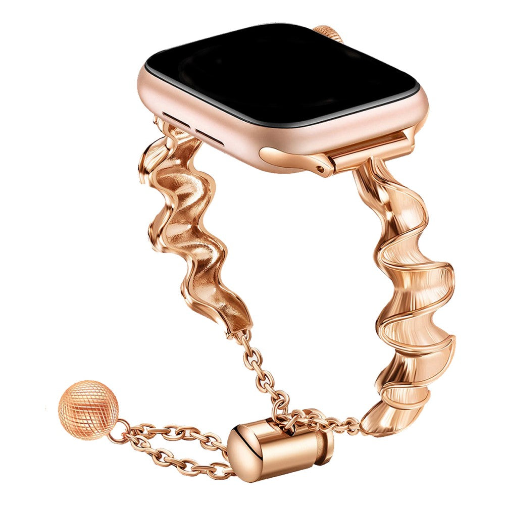 Vildt Hårdfør Metal Universal Rem passer til Apple Smartwatch - Guld#serie_4