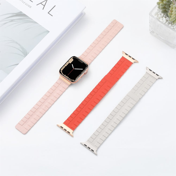 Meget Flot Ægte Læder Universal Rem passer til Apple Smartwatch - Brun#serie_1