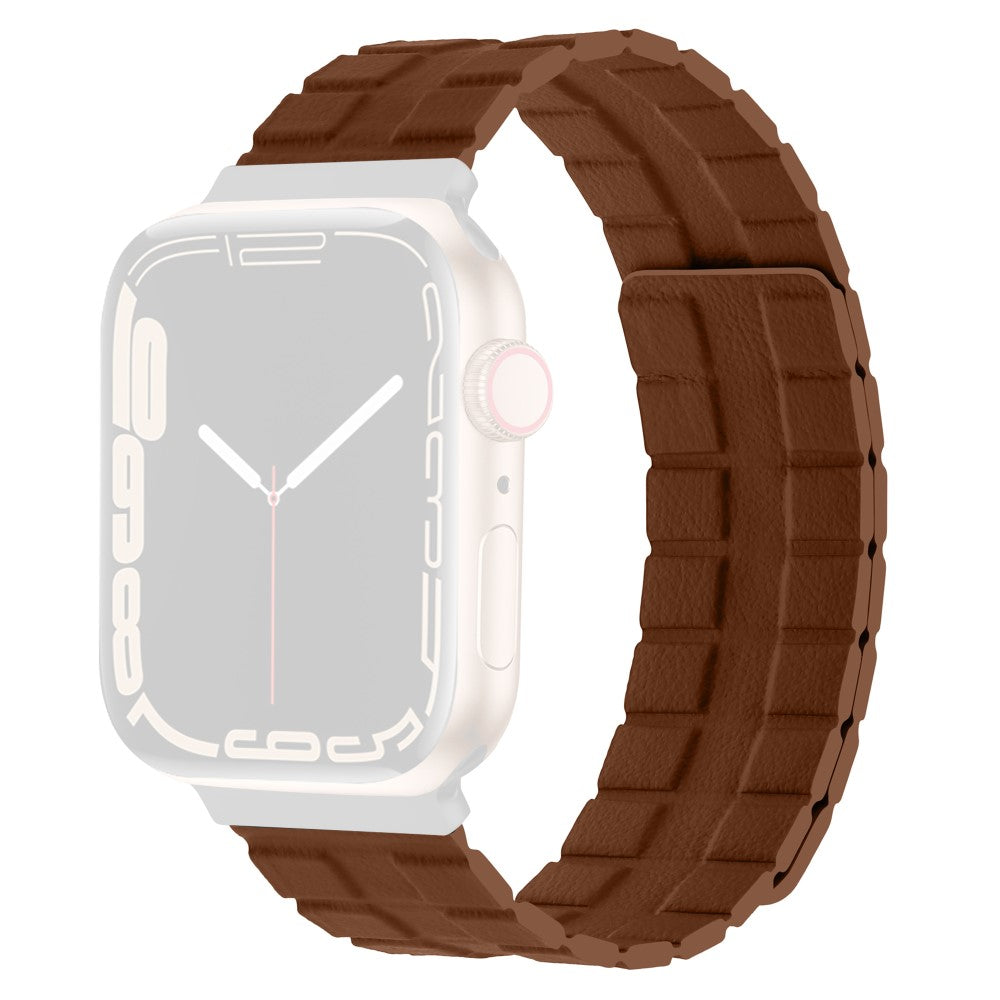 Meget Flot Ægte Læder Universal Rem passer til Apple Smartwatch - Brun#serie_2