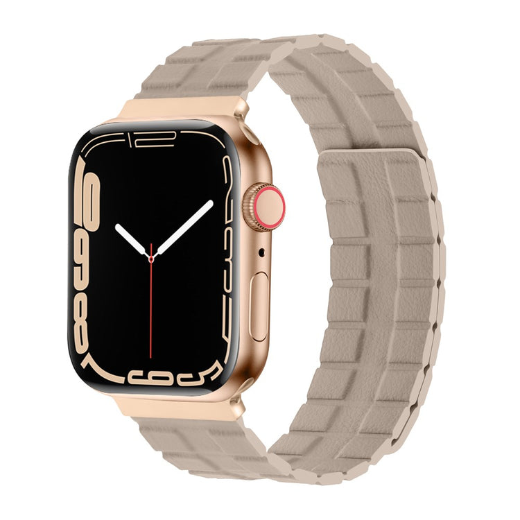 Meget Flot Ægte Læder Universal Rem passer til Apple Smartwatch - Brun#serie_4