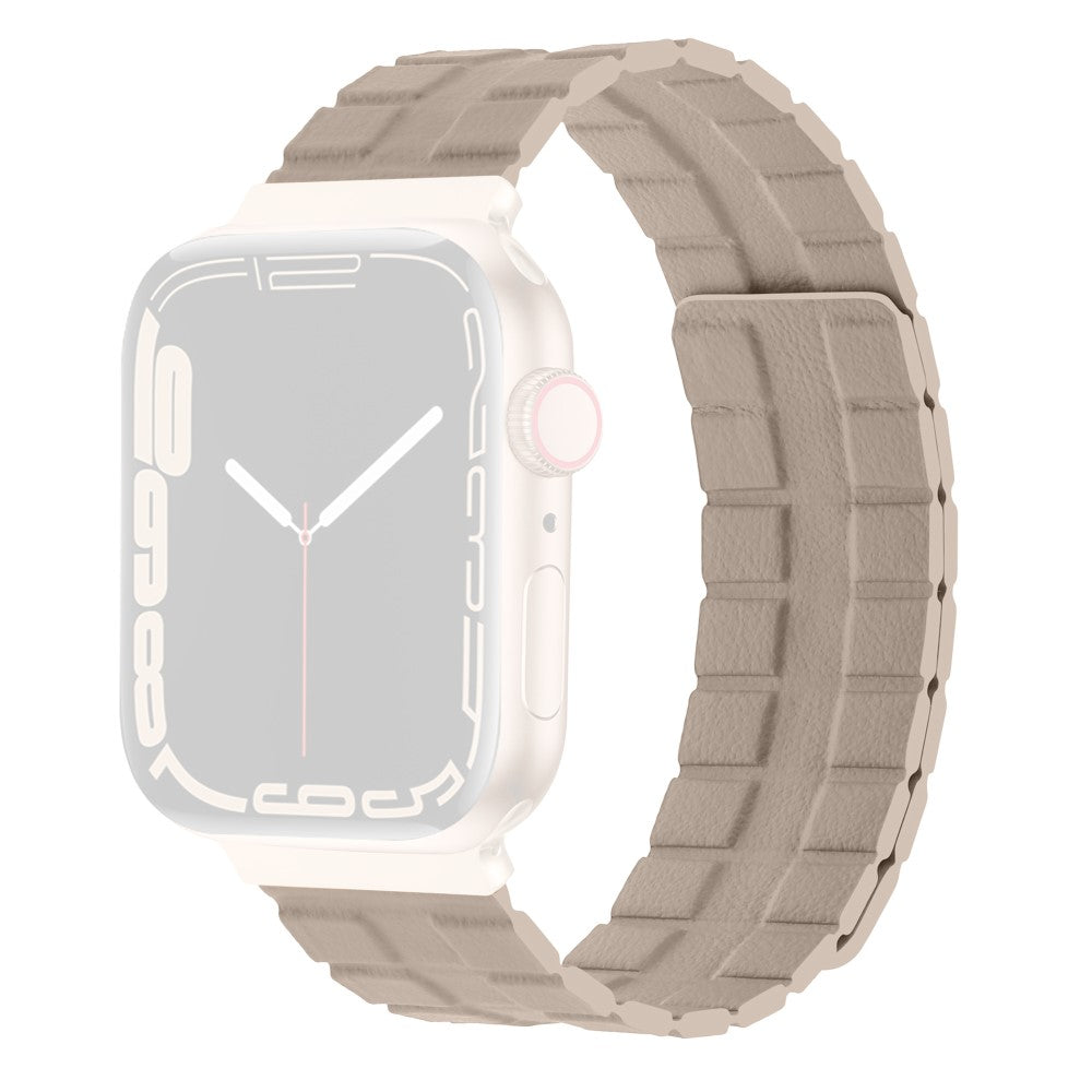 Meget Flot Ægte Læder Universal Rem passer til Apple Smartwatch - Brun#serie_4