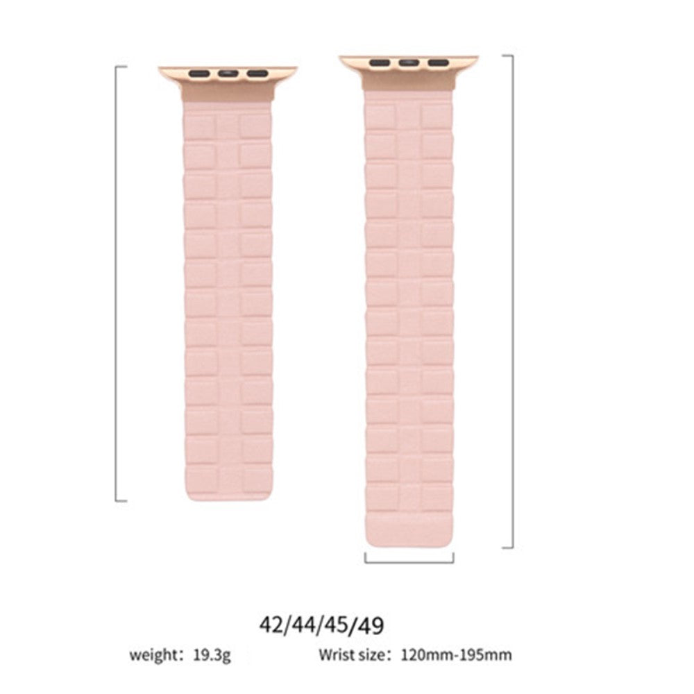 Meget Flot Ægte Læder Universal Rem passer til Apple Smartwatch - Pink#serie_8