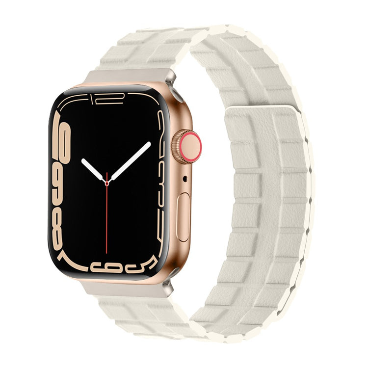 Meget Flot Ægte Læder Universal Rem passer til Apple Smartwatch - Hvid#serie_9
