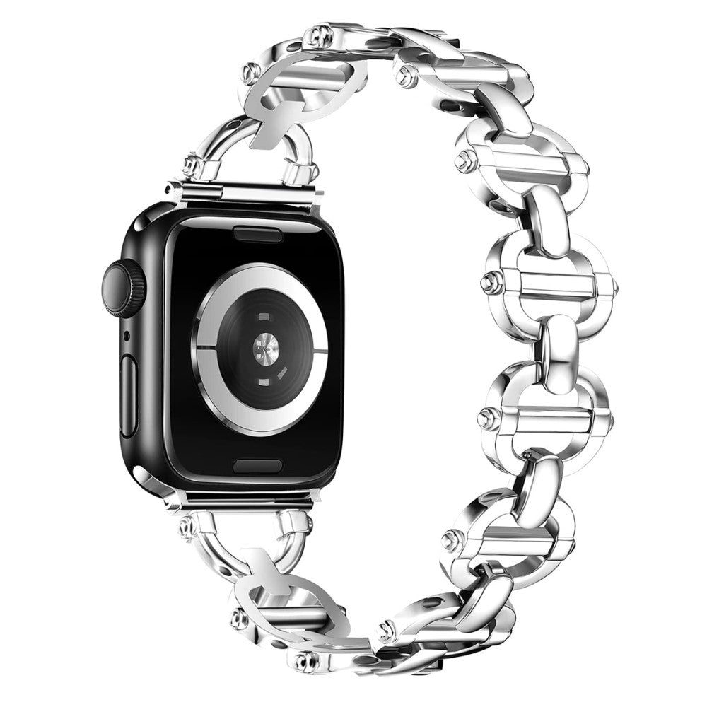 Meget Skøn Metal Universal Rem passer til Apple Smartwatch - Sølv#serie_4