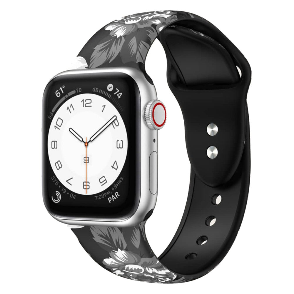 Cool Silikone Universal Rem passer til Apple Smartwatch - Størrelse: S - Sølv#serie_2