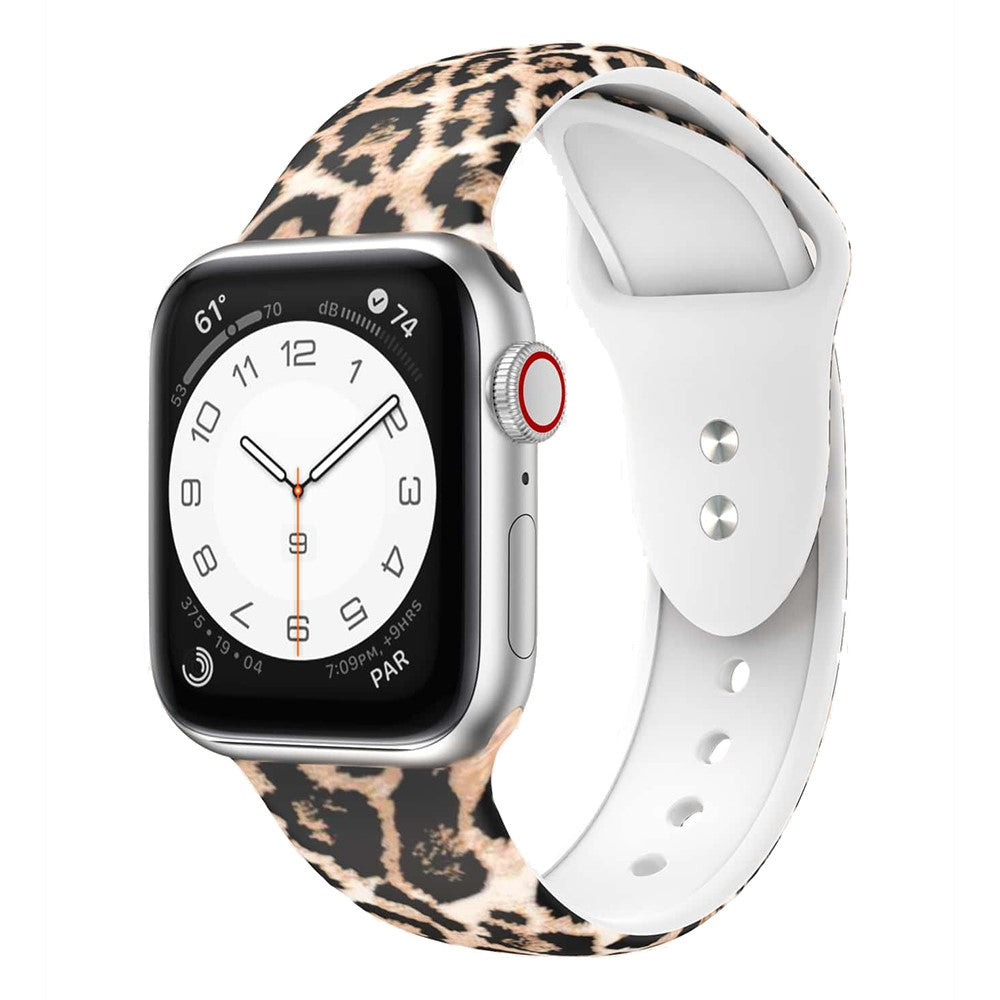 Cool Silikone Universal Rem passer til Apple Smartwatch - Størrelse: S - Brun#serie_5