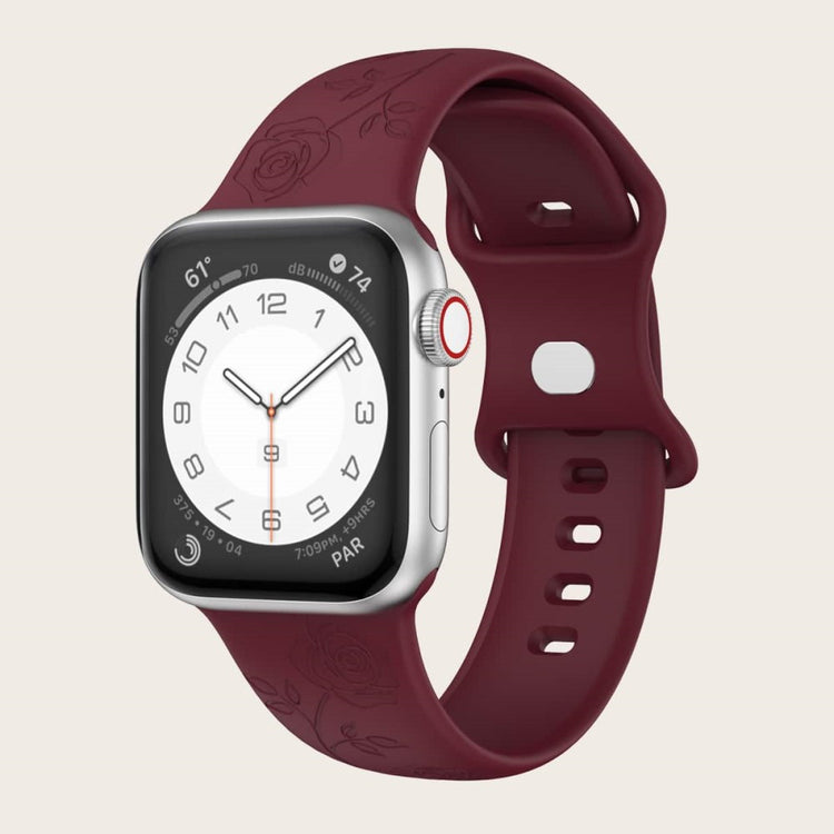 Vildt Pænt Silikone Universal Rem passer til Apple Smartwatch - Rød#serie_4