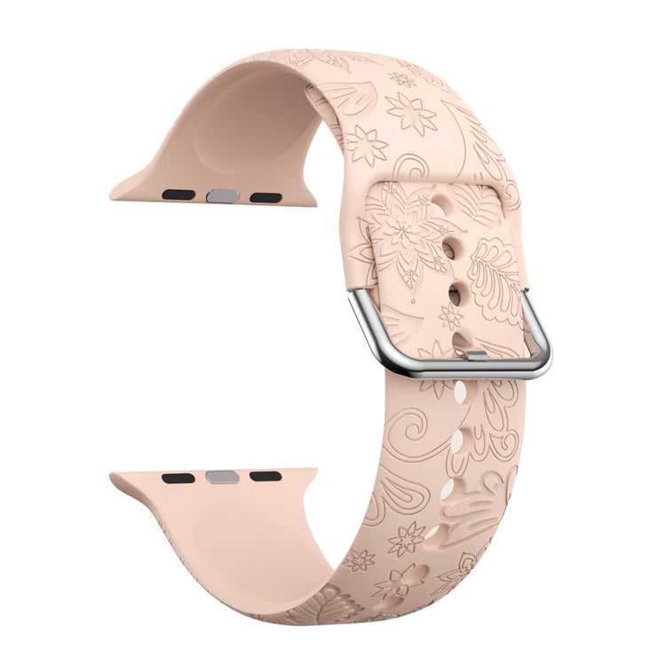 Helt Vildt Pænt Silikone Universal Rem passer til Apple Smartwatch - Pink#serie_1