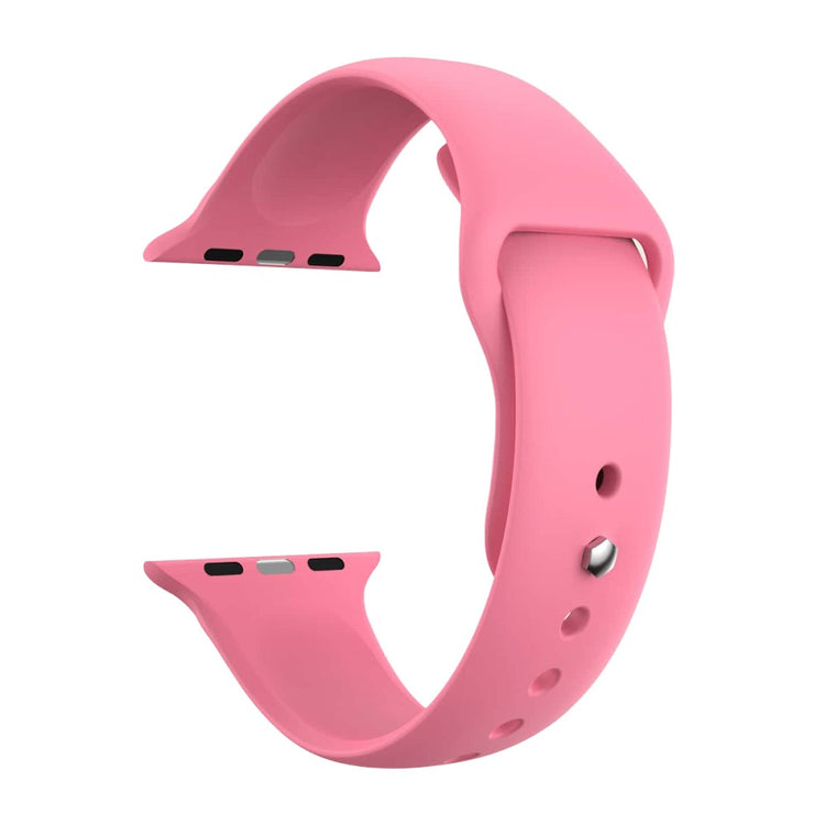 Kønt Silikone Universal Rem passer til Apple Smartwatch - Pink#serie_4