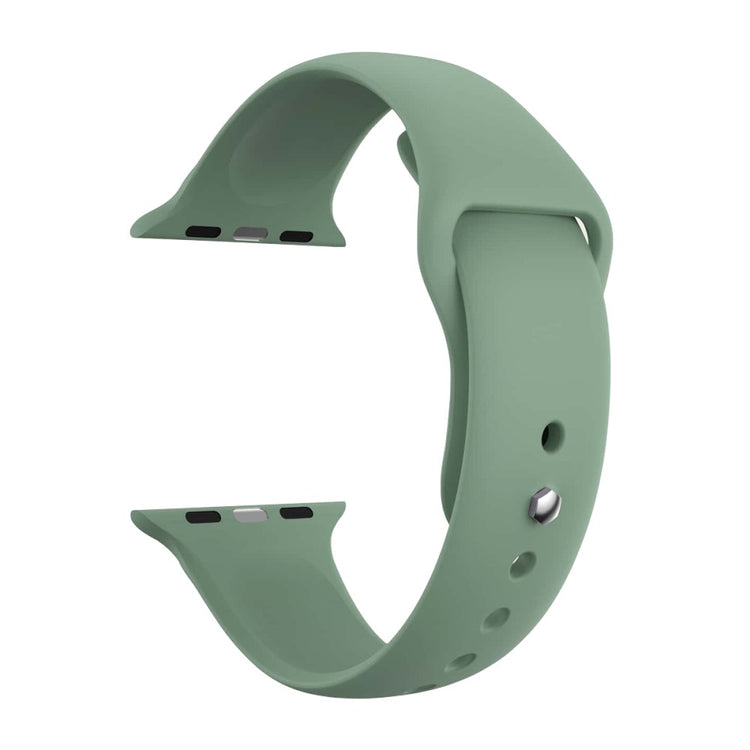 Kønt Silikone Universal Rem passer til Apple Smartwatch - Grøn#serie_6