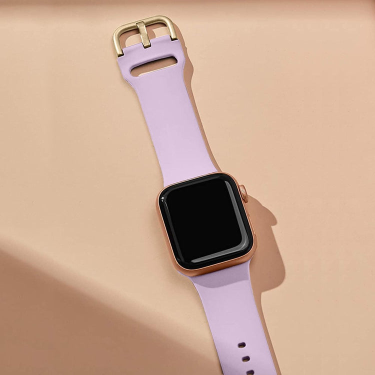 Flot Silikone Universal Rem passer til Apple Smartwatch - Lilla#serie_11