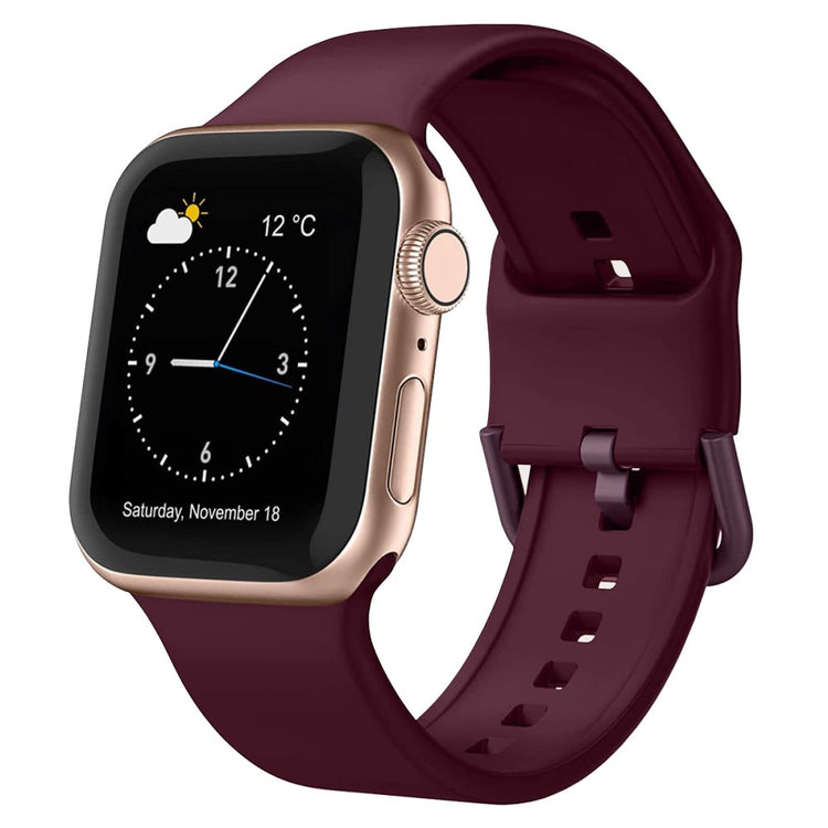 Flot Silikone Universal Rem passer til Apple Smartwatch - Rød#serie_4