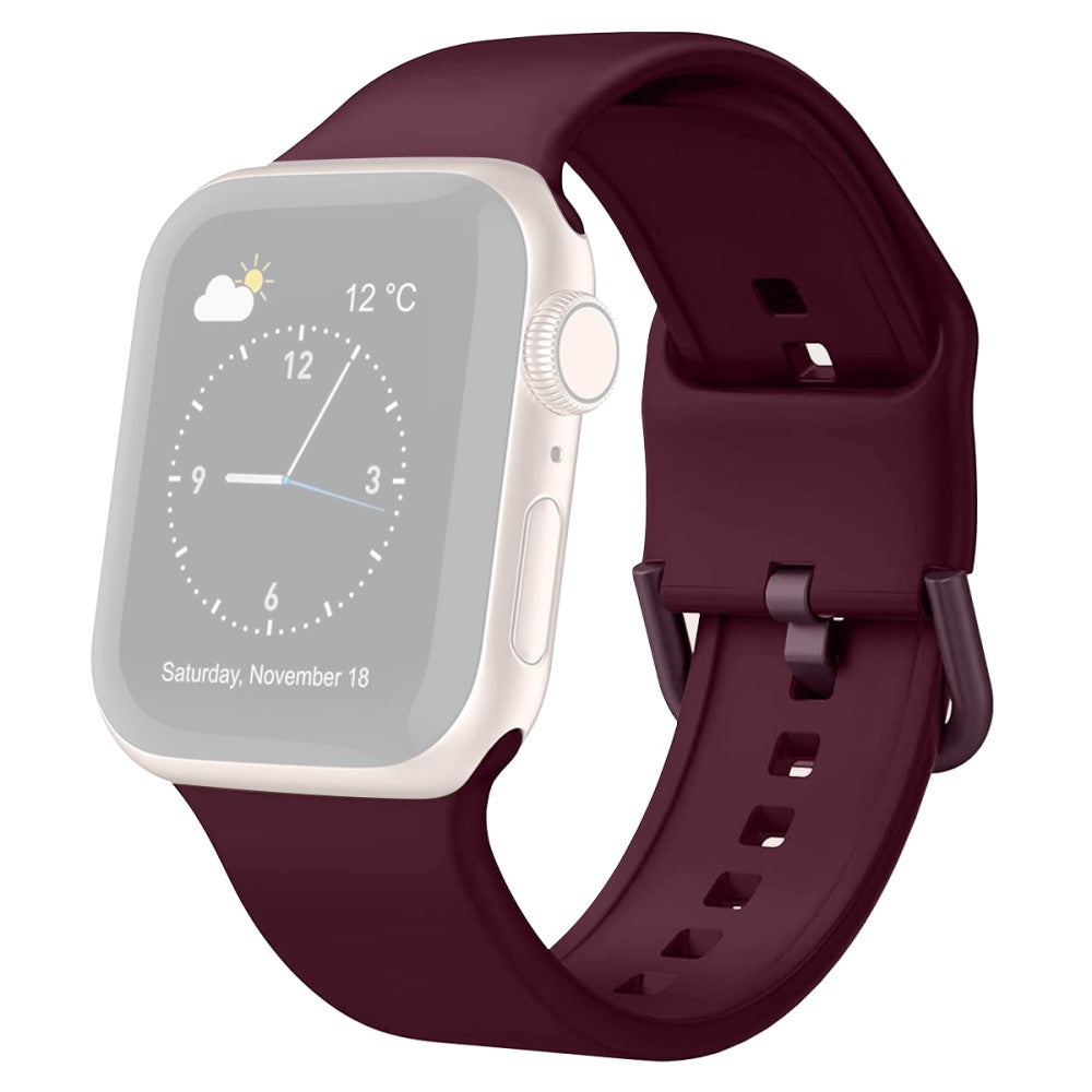 Flot Silikone Universal Rem passer til Apple Smartwatch - Rød#serie_4