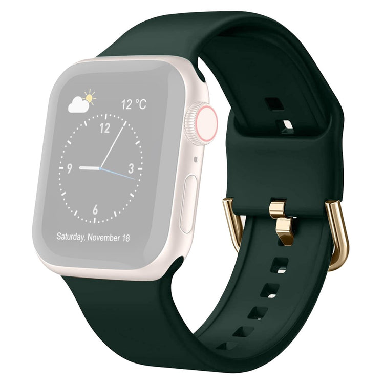 Flot Silikone Universal Rem passer til Apple Smartwatch - Grøn#serie_5