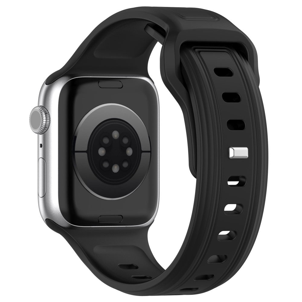 Meget Pænt Silikone Universal Rem passer til Apple Smartwatch - Sort#serie_1