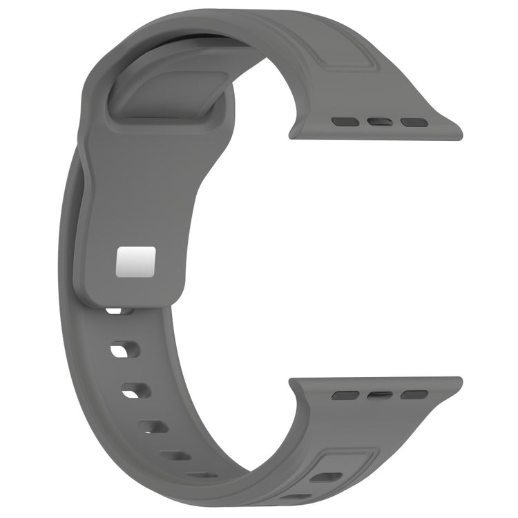 Meget Pænt Silikone Universal Rem passer til Apple Smartwatch - Sølv#serie_10