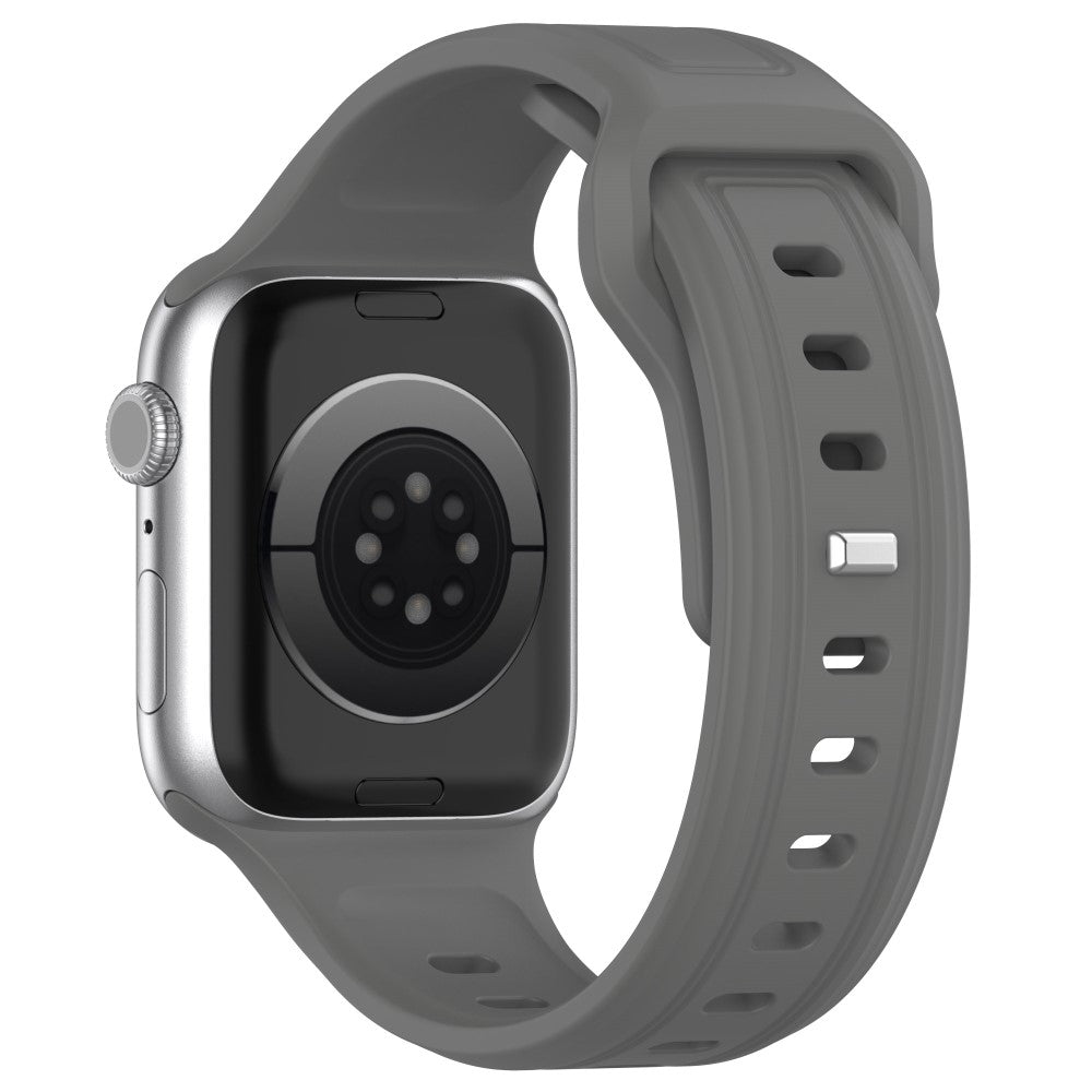 Meget Pænt Silikone Universal Rem passer til Apple Smartwatch - Sølv#serie_10
