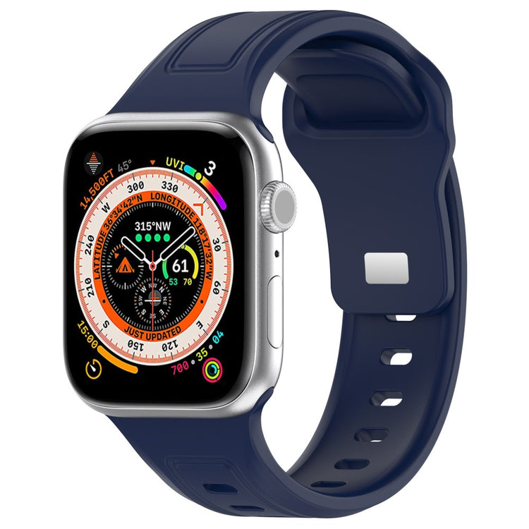 Meget Pænt Silikone Universal Rem passer til Apple Smartwatch - Blå#serie_11