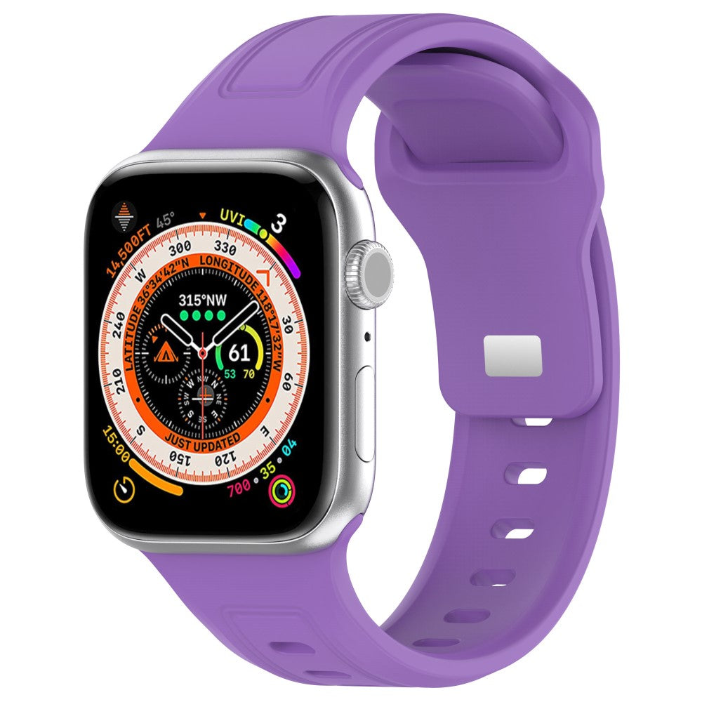 Meget Pænt Silikone Universal Rem passer til Apple Smartwatch - Lilla#serie_14