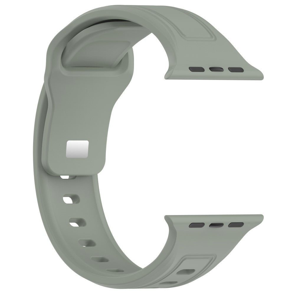 Meget Pænt Silikone Universal Rem passer til Apple Smartwatch - Grøn#serie_5