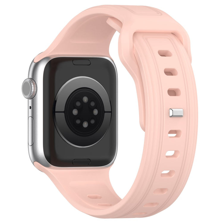 Meget Pænt Silikone Universal Rem passer til Apple Smartwatch - Pink#serie_7