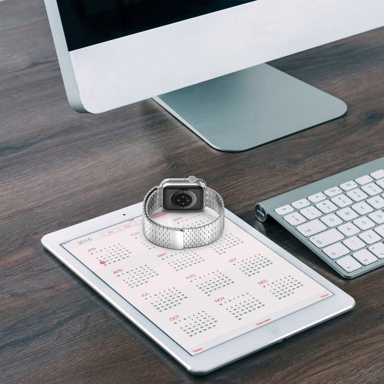 Helt Vildt Fantastisk Metal Universal Rem passer til Apple Smartwatch - Sort#serie_1