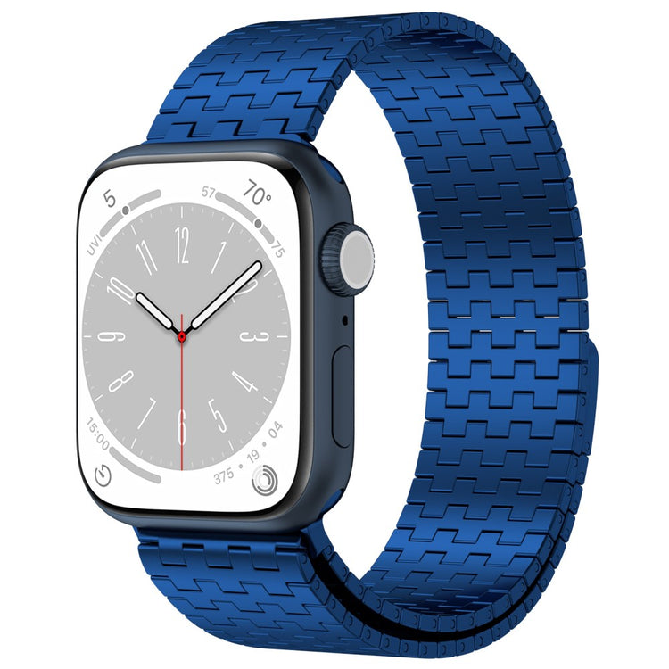 Helt Vildt Fantastisk Metal Universal Rem passer til Apple Smartwatch - Blå#serie_3