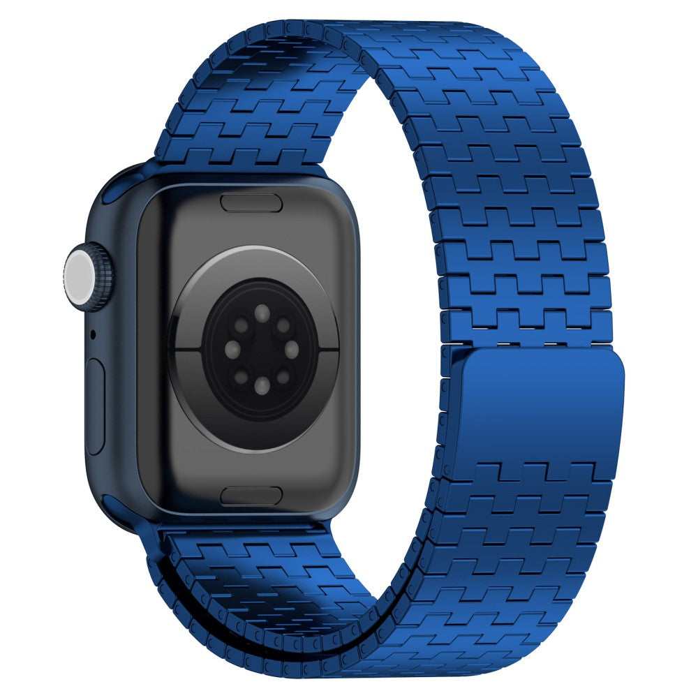 Helt Vildt Fantastisk Metal Universal Rem passer til Apple Smartwatch - Blå#serie_3
