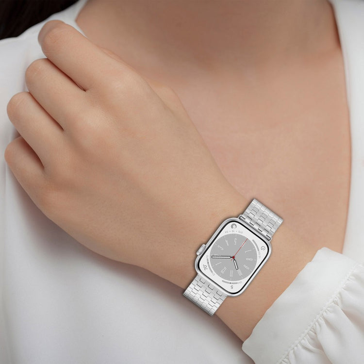 Helt Vildt Fantastisk Metal Universal Rem passer til Apple Smartwatch - Sølv#serie_6
