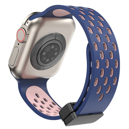 Mega Flot Silikone Universal Rem passer til Apple Smartwatch - Blå#serie_2