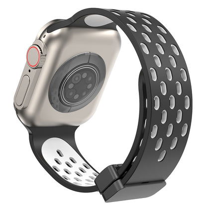 Mega Flot Silikone Universal Rem passer til Apple Smartwatch - Sort#serie_7