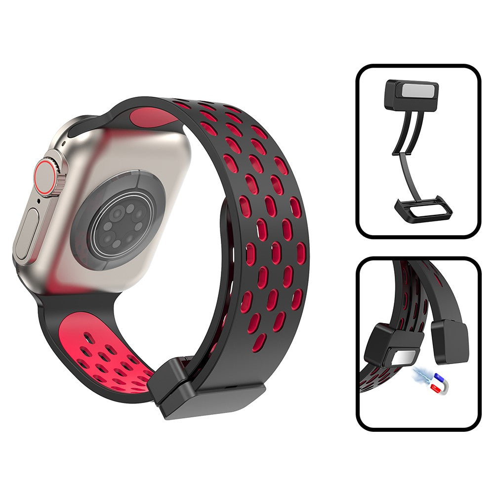 Mega Flot Silikone Universal Rem passer til Apple Smartwatch - Pink#serie_9