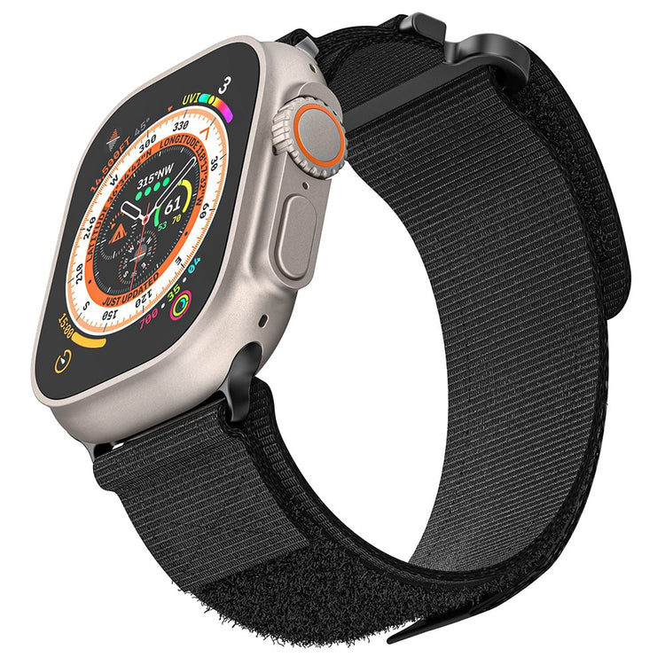 Super Fed Nylon Universal Rem passer til Apple Smartwatch - Sort#serie_1