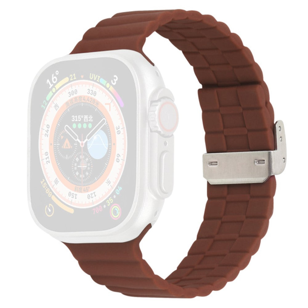 Vildt Sejt Silikone Universal Rem passer til Apple Smartwatch - Brun#serie_12