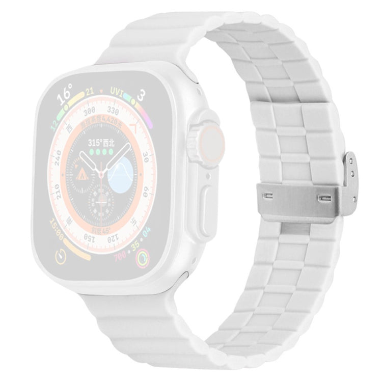 Vildt Sejt Silikone Universal Rem passer til Apple Smartwatch - Hvid#serie_15