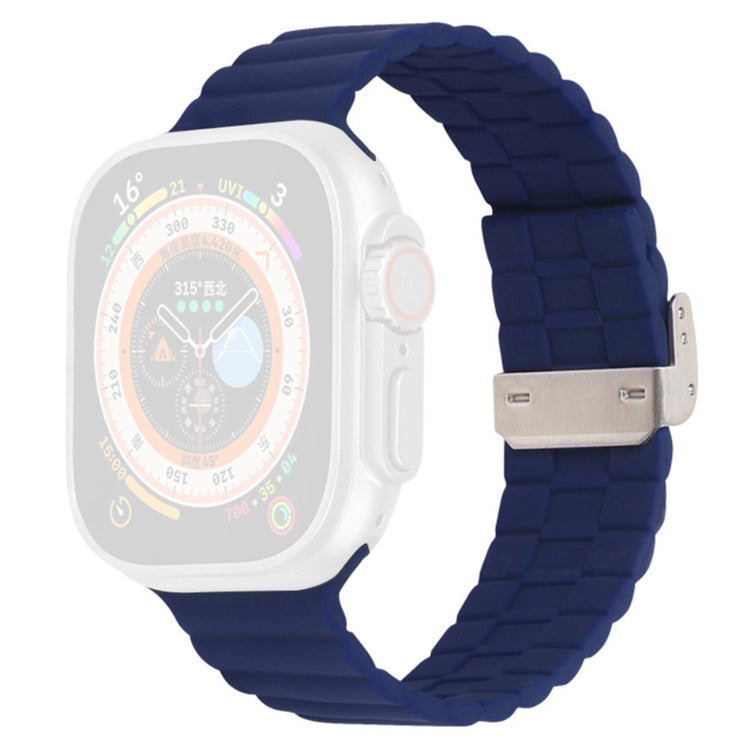 Vildt Sejt Silikone Universal Rem passer til Apple Smartwatch - Blå#serie_6
