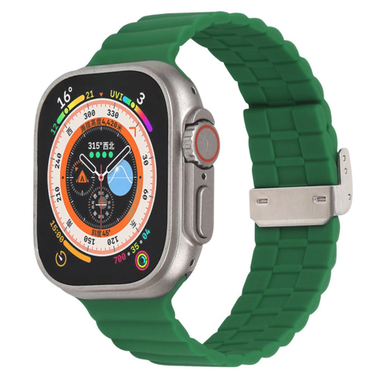 Vildt Sejt Silikone Universal Rem passer til Apple Smartwatch - Grøn#serie_7