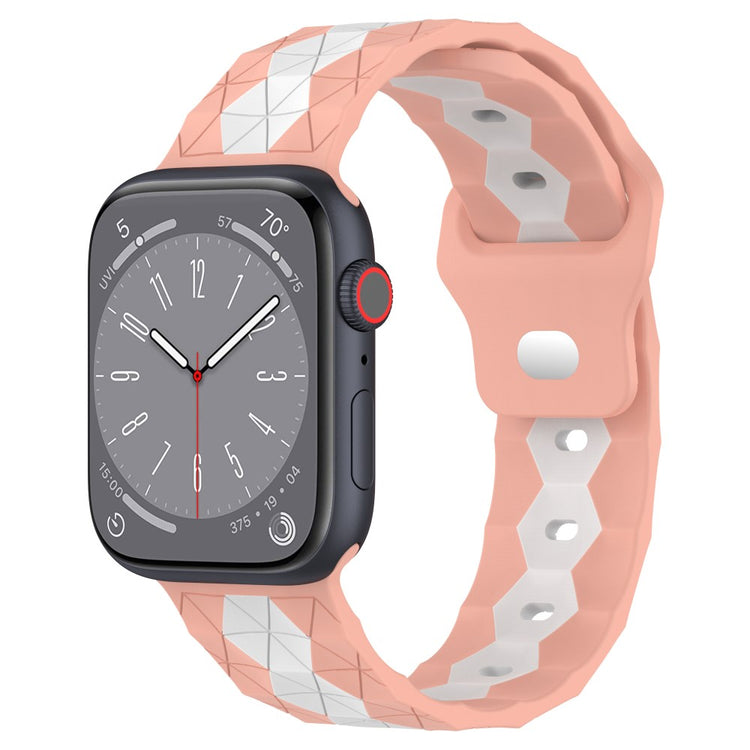 Nydelig Silikone Universal Rem passer til Apple Smartwatch - Pink#serie_4