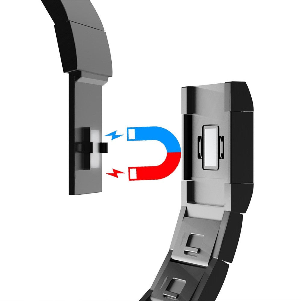 Supercool Metal Universal Rem passer til Apple Smartwatch - Sort#serie_1