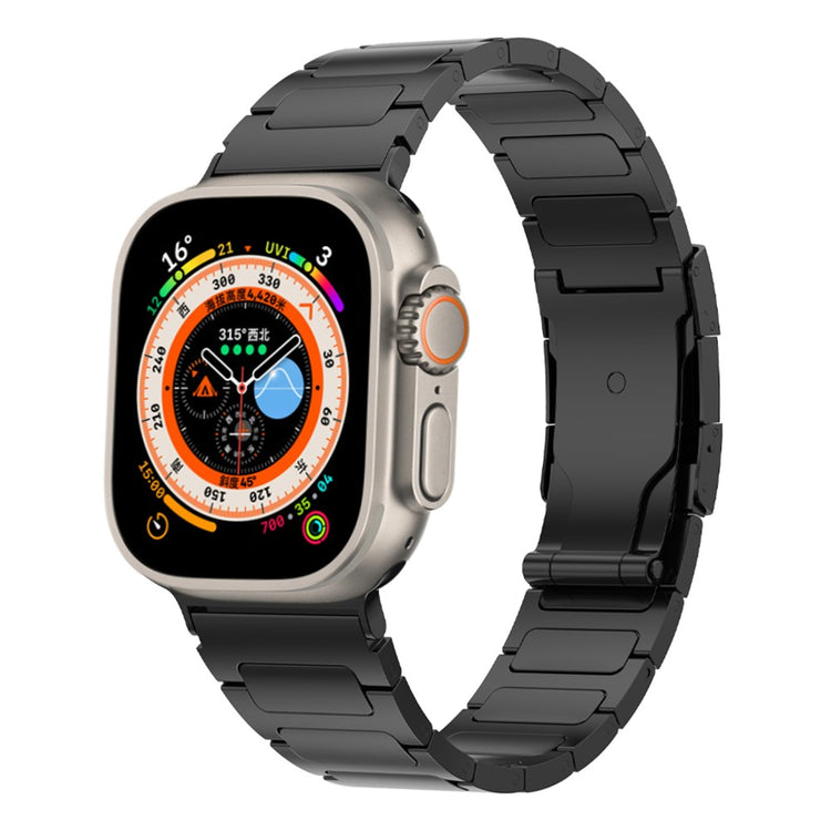 Super Kønt Metal Universal Rem passer til Apple Smartwatch - Sort#serie_3