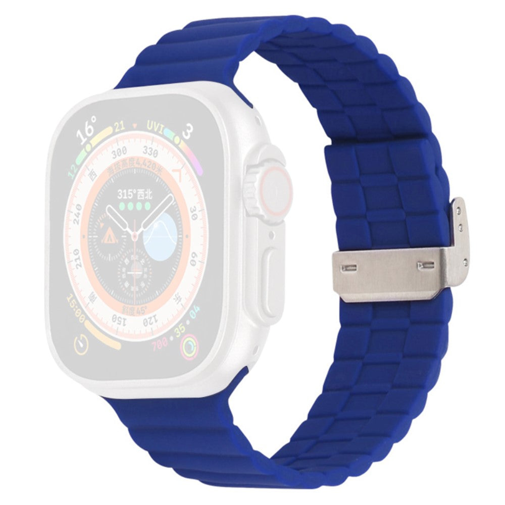 Vildt Fint Silikone Universal Rem passer til Apple Smartwatch - Blå#serie_14