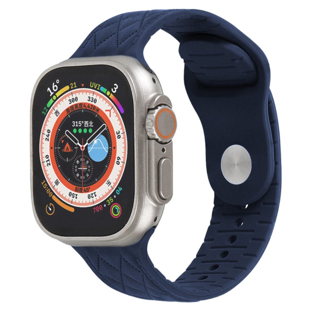 Fantastisk Silikone Universal Rem passer til Apple Smartwatch - Blå#serie_11