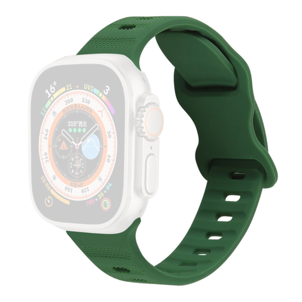 Super Godt Silikone Universal Rem passer til Apple Smartwatch - Grøn#serie_1