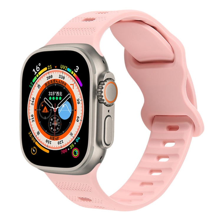 Super Godt Silikone Universal Rem passer til Apple Smartwatch - Pink#serie_7