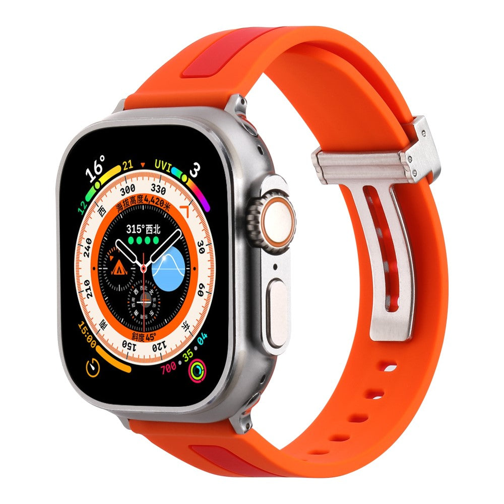 Meget Fed Silikone Universal Rem passer til Apple Smartwatch - Orange#serie_4