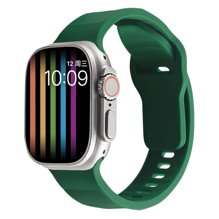 Mega Komfortabel Silikone Universal Rem passer til Apple Smartwatch - Grøn#serie_10