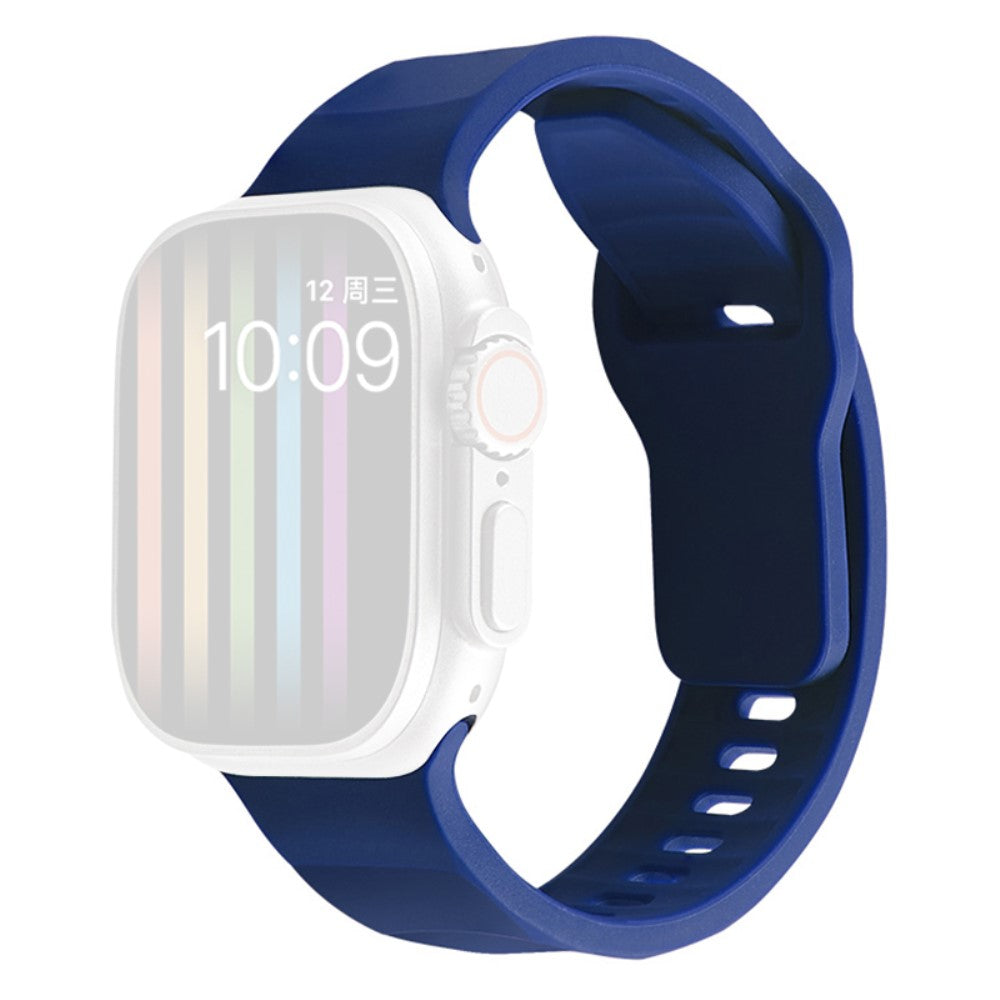 Mega Komfortabel Silikone Universal Rem passer til Apple Smartwatch - Blå#serie_11